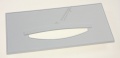 Detergent Dispenser, Front Covers - C00318972 Handle drawer [Whirlpool Indesit]